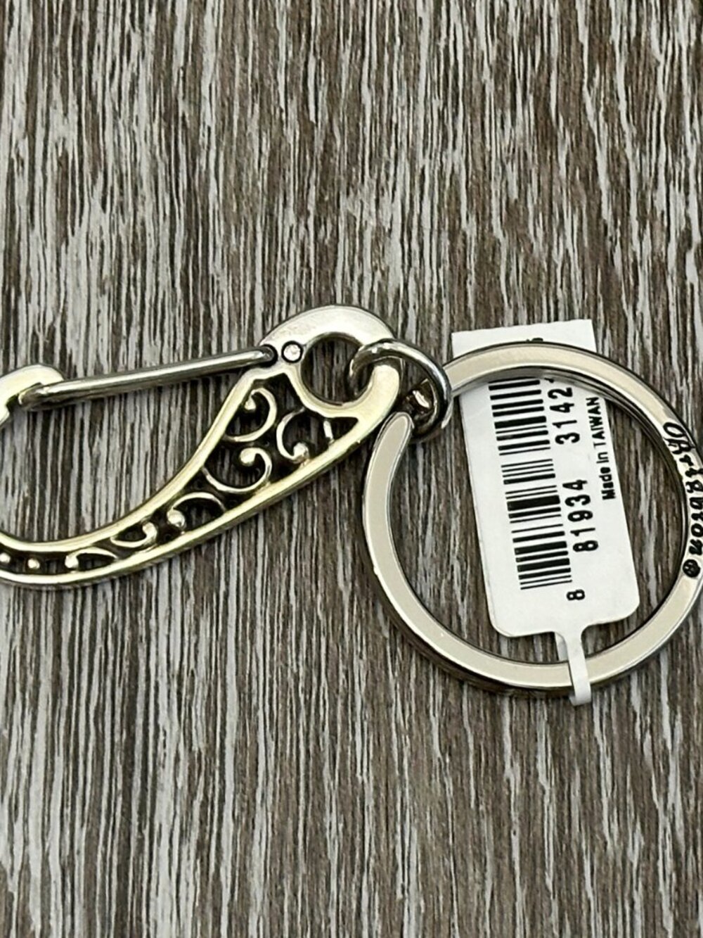 NWT Brighton Keychain Key Fob Ring Chain Clip Beautiful! - Picture 6 of 8